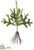 Silk Plants Direct Pine Tree Branch - Green - Pack of 12