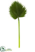 Silk Plants Direct Fan Palm Leaf Spray - Green - Pack of 12