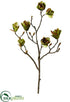 Silk Plants Direct Magnolia Spray - Green - Pack of 12