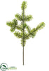 Silk Plants Direct Norway Spruce Spray - Green - Pack of 12