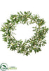 Silk Plants Direct Olive Wreath - Green - Pack of 2