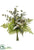 Silk Plants Direct Eucalyptus, Sedum, Fern Bouquet - Green - Pack of 6