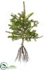Silk Plants Direct Pine Tree Branch - Green - Pack of 6