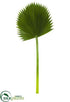 Silk Plants Direct Fan Palm Leaf Spray - Green - Pack of 6