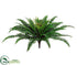 Silk Plants Direct Boston Fern Bush - Green - Pack of 6