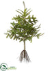 Silk Plants Direct Pine Tree Branch - Green - Pack of 2