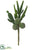 Silk Plants Direct Column Cactus, Pear, Barrel Cactus Pick - Green - Pack of 12