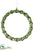 Silk Plants Direct Rhinestone Wreath Ornament - Green - Pack of 12