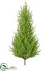 Silk Plants Direct Cedar Tree Bush - Green - Pack of 12