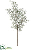 Silk Plants Direct Mini Leaf Tree Branch - Green - Pack of 2