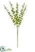 Silk Plants Direct Glittered Eucalyptus Spray - Green - Pack of 12