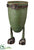 Metal Santa Pants Planter - Green - Pack of 2