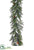 Bristle Pine Garland With Pine Cone - Green - Pack of 2