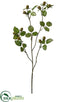 Silk Plants Direct Glittered Raspberry Spray - Green - Pack of 24