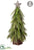 Pine Topiary With Star - Green - Pack of 2