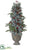 Silk Plants Direct Holly, Pine Cone, Pine Topiary - Green - Pack of 4