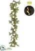 Silk Plants Direct Battery Operated Norway Spruce Garland With Light - Green - Pack of 1