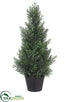 Silk Plants Direct Cedar Tree - Green - Pack of 8