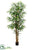 Bamboo Tree With 980 Leaves - Green - Pack of 2