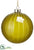Glass Ball Ornament - Green - Pack of 6
