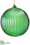 Iridescent Ball Ornament - Green - Pack of 4