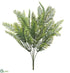 Silk Plants Direct Woodland Fern Bush - Green - Pack of 6
