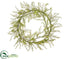 Silk Plants Direct Myrtle Wreath - Green - Pack of 2