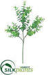 Silk Plants Direct Plastic Eucalyptus Spray - Green - Pack of 6