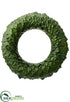 Silk Plants Direct Magnolia Leaf Wreath - Green - Pack of 2