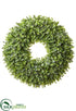 Silk Plants Direct Plastic Eucalyptus Wreath - Green - Pack of 1