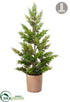 Silk Plants Direct Juniper - Green - Pack of 2