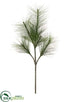 Silk Plants Direct Long Needle Pine Spray - Green - Pack of 6