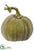Silk Plants Direct Beaded Pumpkin - Green - Pack of 12