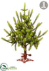 Silk Plants Direct Spruce Tree - Green - Pack of 2