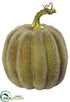Silk Plants Direct Beaded Pumpkin - Green - Pack of 6