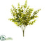 Silk Plants Direct Metallic Mini Eucalyptus Bush - Green - Pack of 24