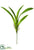 Soft Vanda Orchid Leaf Plant - Green - Pack of 12
