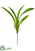 Silk Plants Direct Soft Vanda Orchid Leaf Plant - Green - Pack of 12