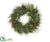 Pine w/Cedar, Eucalyptus , Cone Wreath - Green - Pack of 1