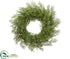 Silk Plants Direct Cedar Wreath - Green - Pack of 6
