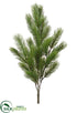 Silk Plants Direct Pine Bush - Green - Pack of 6