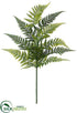Silk Plants Direct Leather Fern Spray - Green - Pack of 6