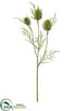 Silk Plants Direct Thistle Spray - Green - Pack of 12