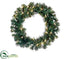 Silk Plants Direct Pine Wreath - Green - Pack of 6