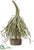 Iced Moss Twig Tree - Green - Pack of 16