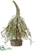 Silk Plants Direct Iced Moss Twig Tree - Green - Pack of 16