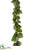 Magnolia Leaf, Pine Cone Garland - Green - Pack of 2