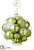 Plastic Gift Ornament - Green - Pack of 6