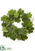 Silk Plants Direct Fig Leaf Wreath - Green - Pack of 4