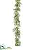 Silk Plants Direct Fern, Berry, Eucalyptus Garland - Green - Pack of 4